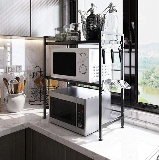 Double Shelf Metal Oven Rack Kitchen Organizer