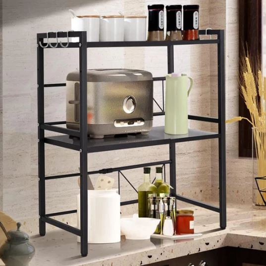 Double Shelf Metal Oven Rack Kitchen Organizer