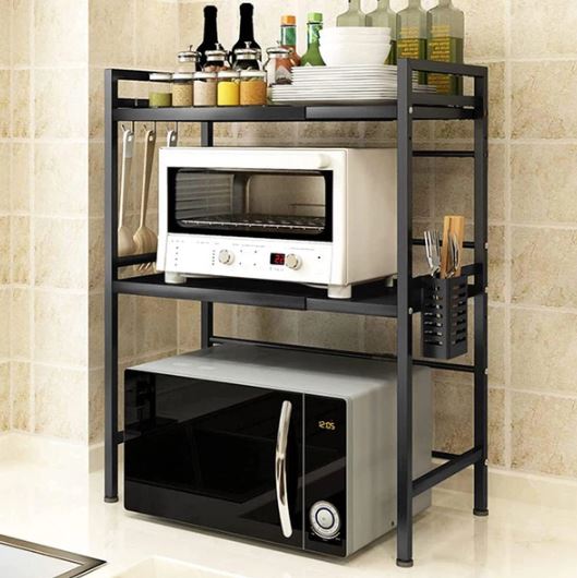 Double Shelf Metal Oven Rack Kitchen Organizer