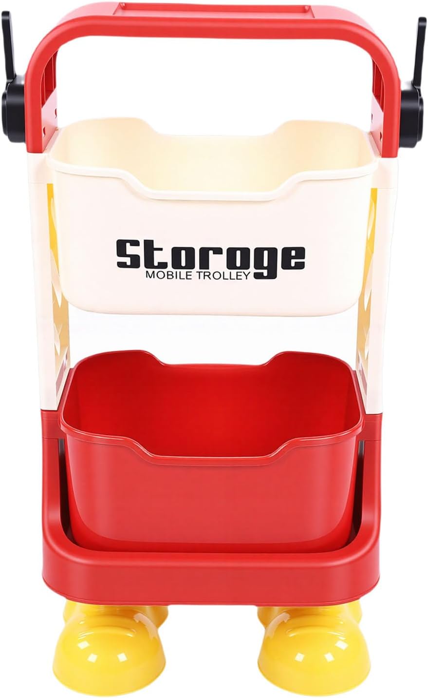 Multi-Purpose 2 & 3 Tier Large Storage Heavy Duty Storage Organizer Cart for Kitchen Bathroom Bedroom Office