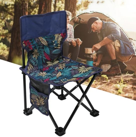 Portable Waterproof Fishing Folding Chair, Outdoor Camping Chair for Fishing Beach