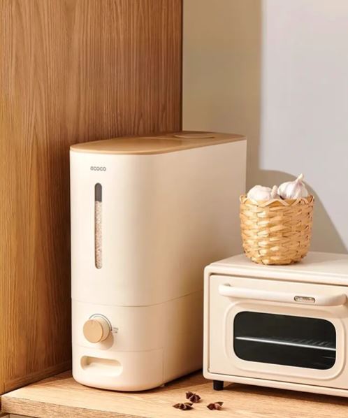 ECOCO Quantitative Rice Bucket - Anti-Moisture Rice Container, Rice Storage, Rice Dispenser
