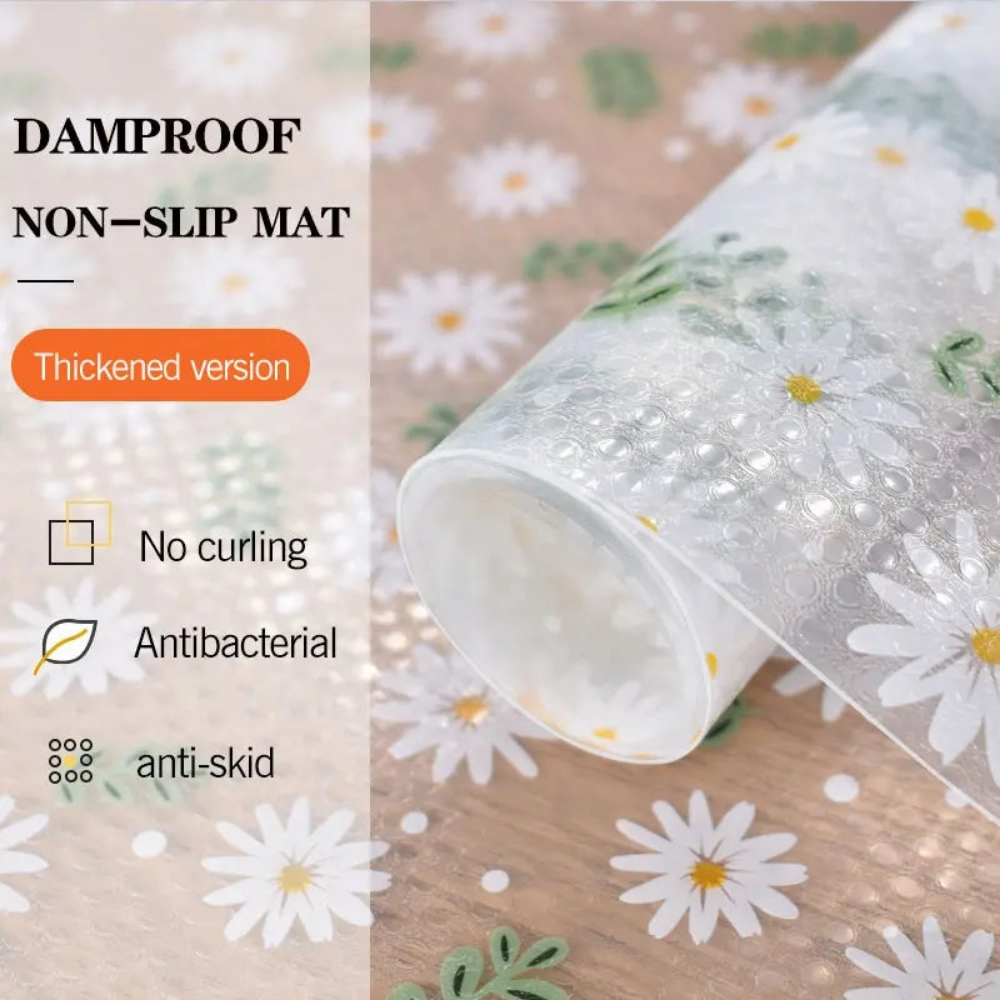Non-Slip Anti-Dust Drawer & Shelf Liner Roll | Waterproof Floral sheet (45cm x 150cm) BUY 1 GET 1 FREE