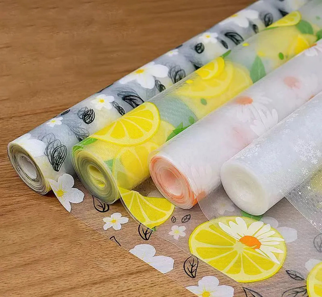 Non-Slip Anti-Dust Drawer & Shelf Liner Roll | Waterproof Floral sheet (45cm x 150cm) BUY 1 GET 1 FREE