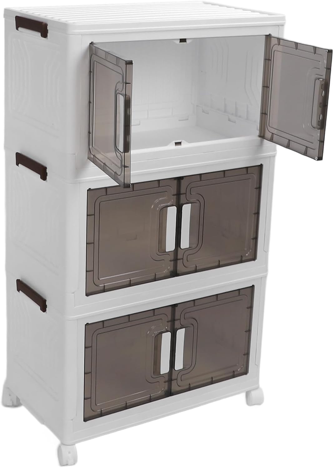 Stackable Storage Cupboard - 3/4/5 Layers with Wheels