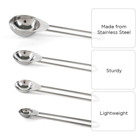 Set of Stainless Steel Measuring Spoons