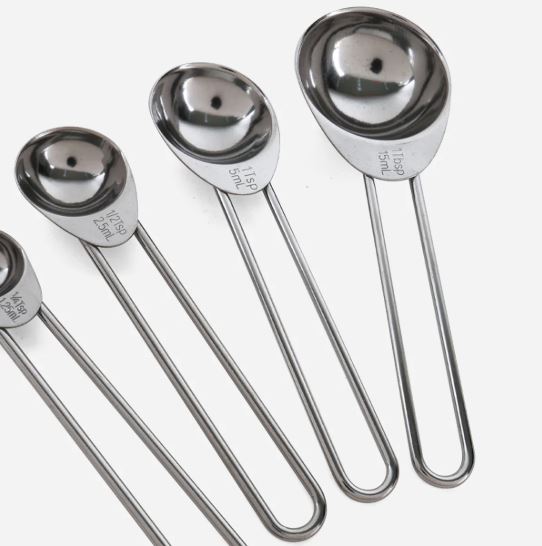 Set of Stainless Steel Measuring Spoons