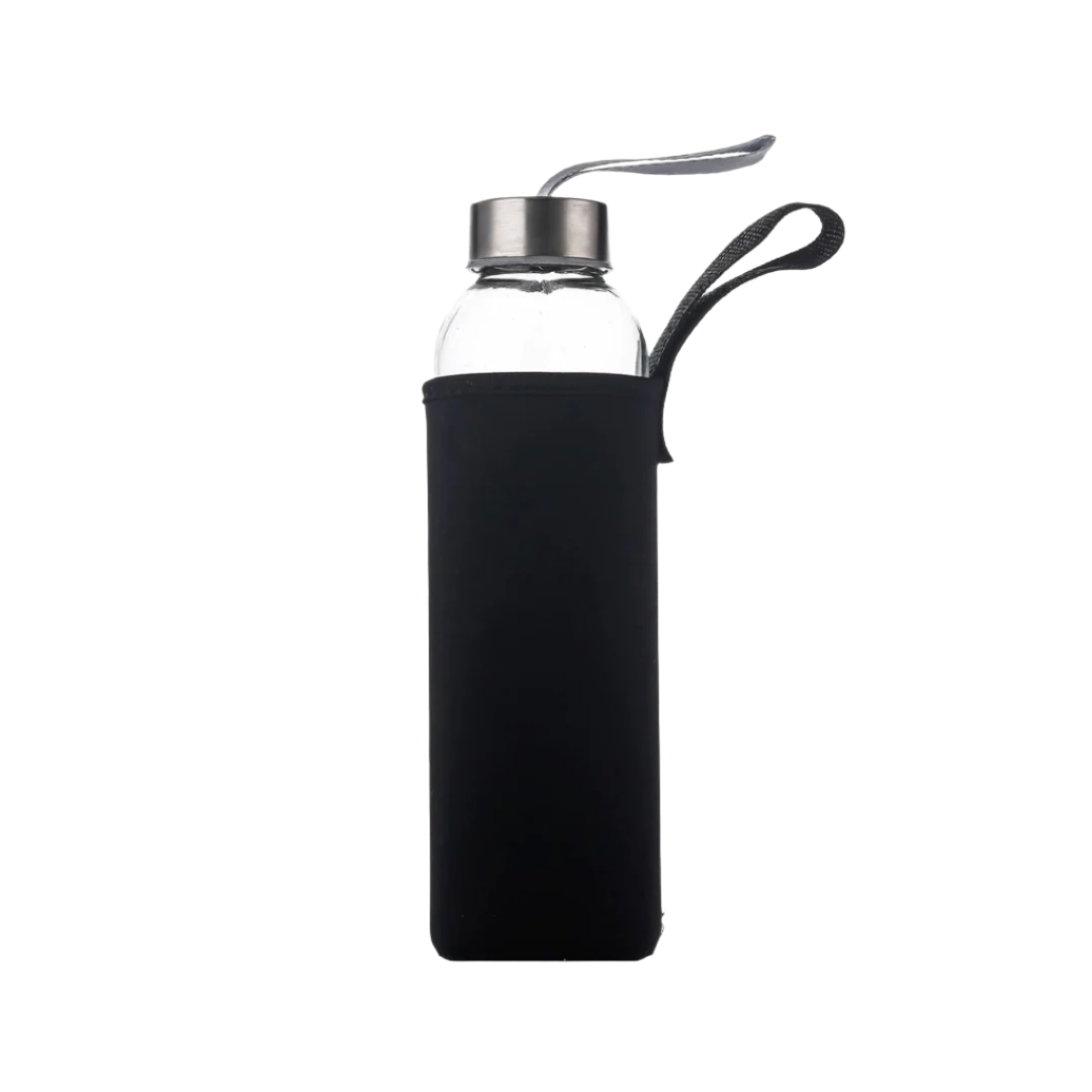 SB Glass Water Bottle With Cover