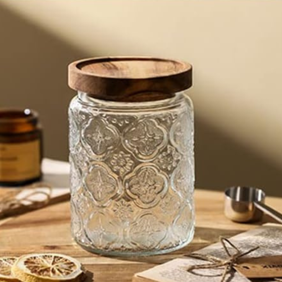Glass Storage Container With Lid Square