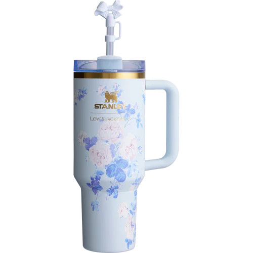 The Stanley x LoveShackFancy Quencher – 40 OZ Tumbler in Everblooming Rosettes
