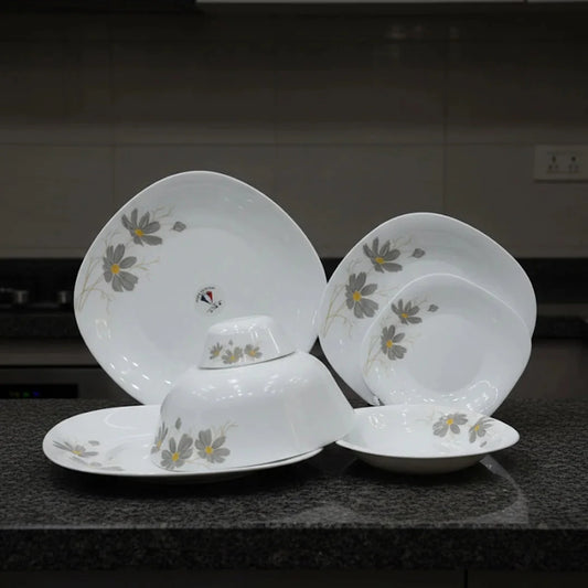 Floral Elegance Opal Dinner Set