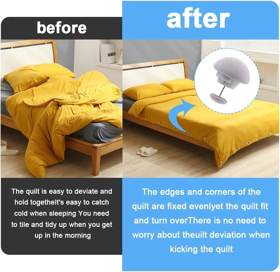 Mushroom Bed Quilt Clip (Low Stock Alert)