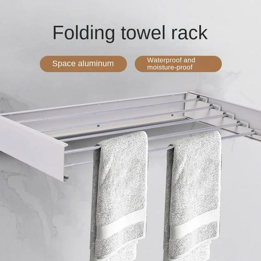 Folding Aluminum Clothes Drying Rack – Space Saving Solution