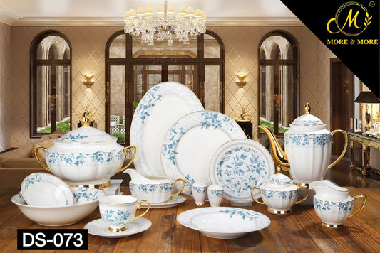 Johnson Bros Inspired Royal Floral Bone China Luxury Dinner Set | 65 & 89 Piece DS-73