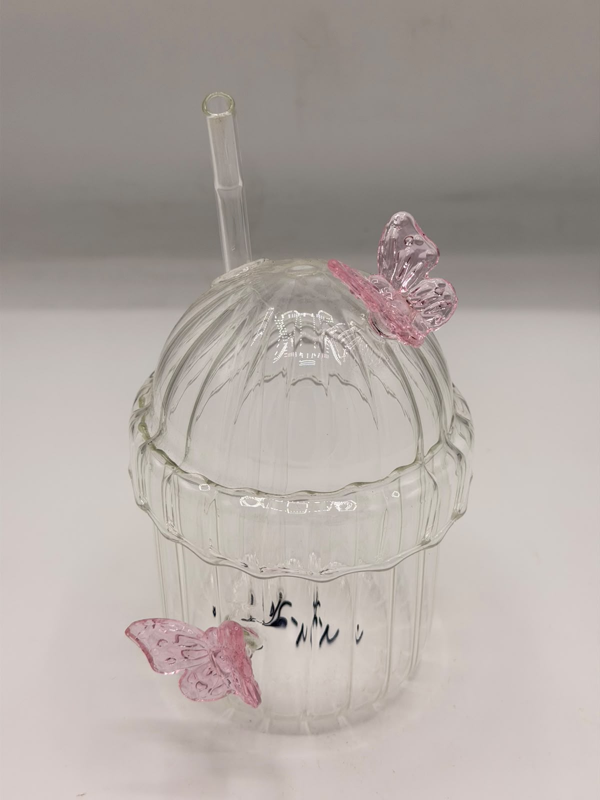 Butterfly Sipper Glass – Elegant Drinking Glass