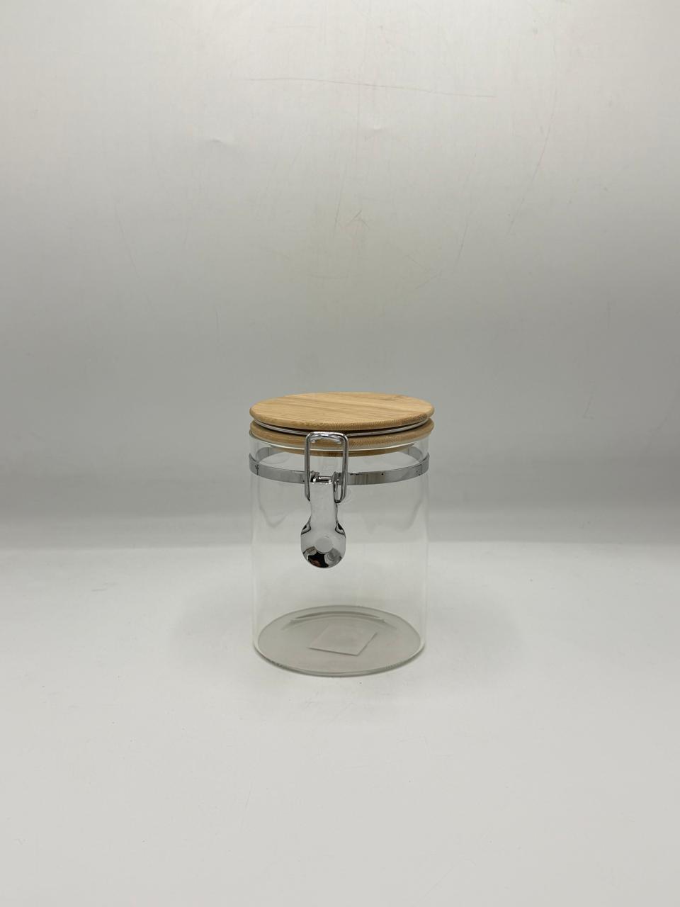 Airtight Glass Container - Bamboo Lid with Clip Lock