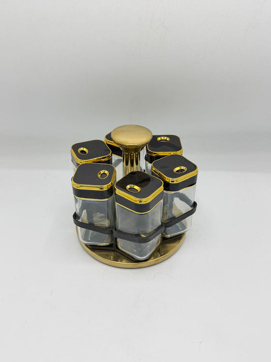 6-Jar Rotating Spice Rack Carousel