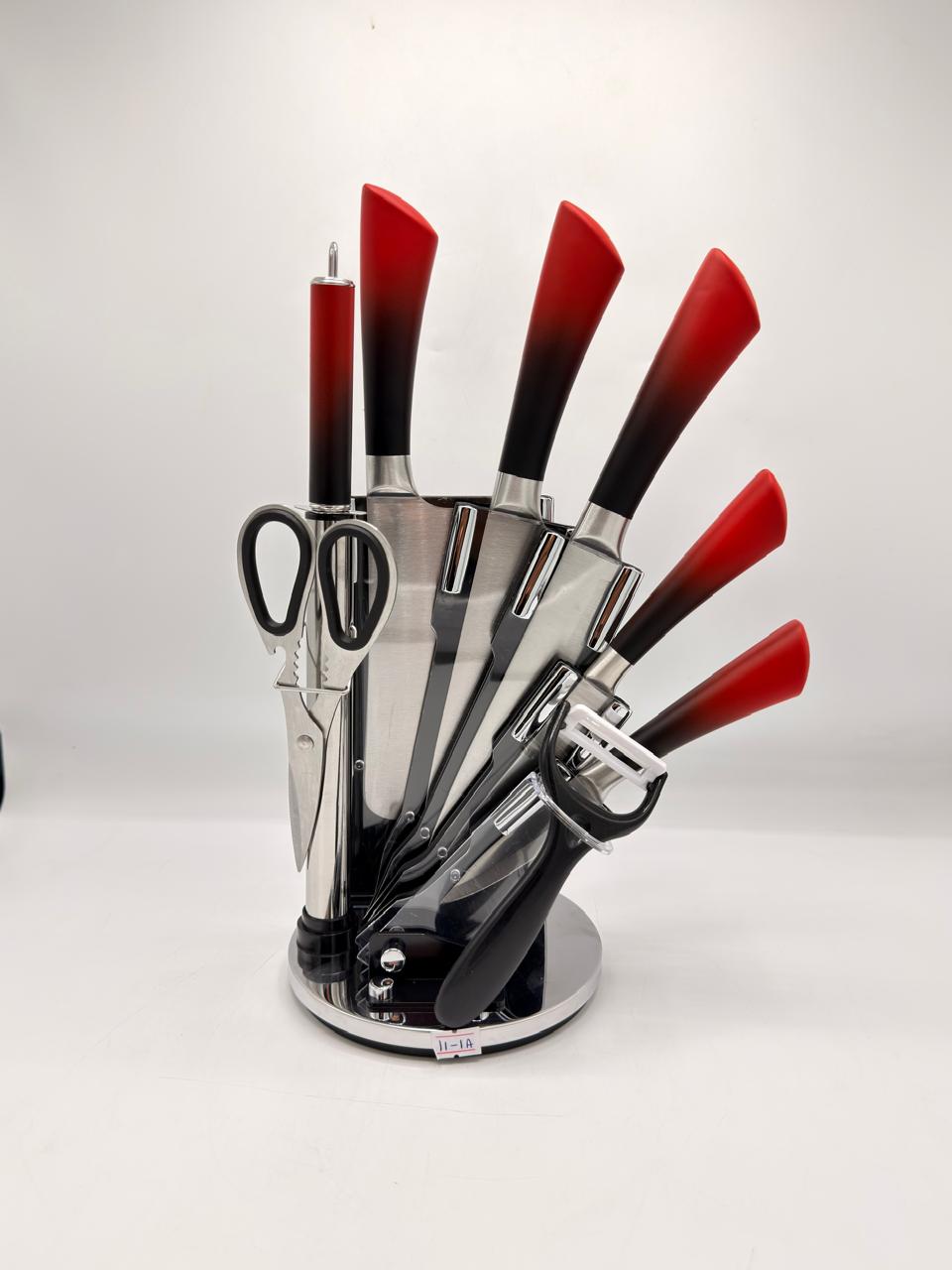 Rotating Stand Kitchen Knife Set (8-Piece)