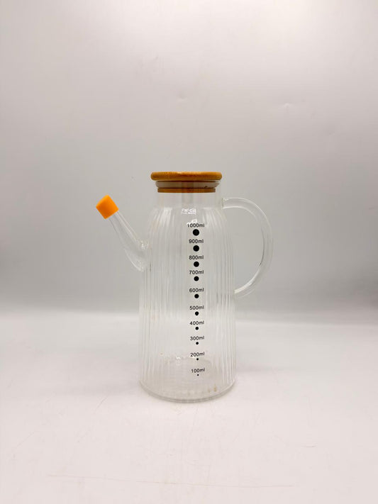 Ribbed Glass Oil Dispenser