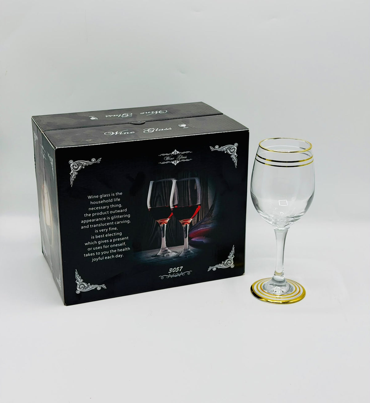 Golden Ring 12-Piece Wine Glass Set