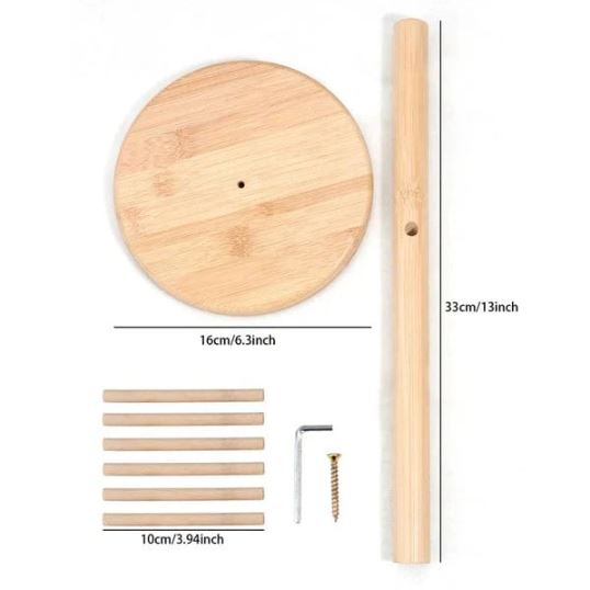 Premium Quality Wooden Mug Hanging Display Rack