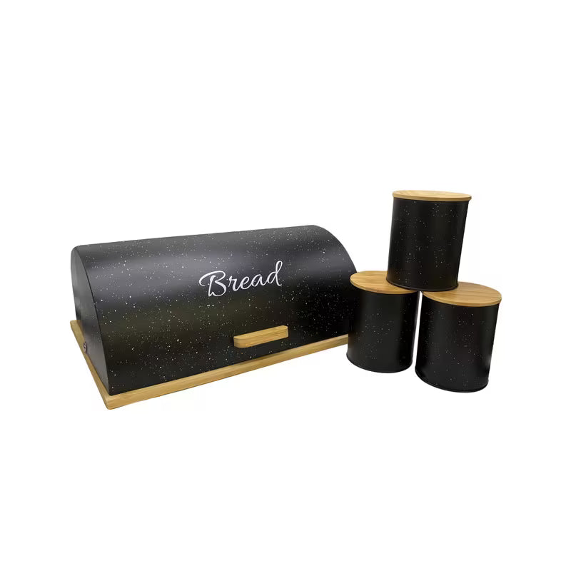 Bamboo Base Flip-Top Storage Box Set