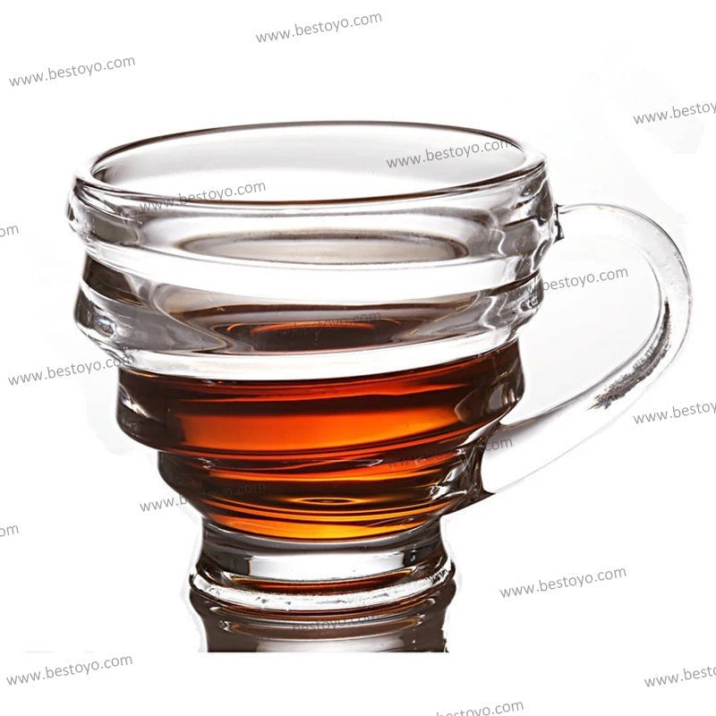 Spiral Green Tea Cups-PACK of 6,(210ML)