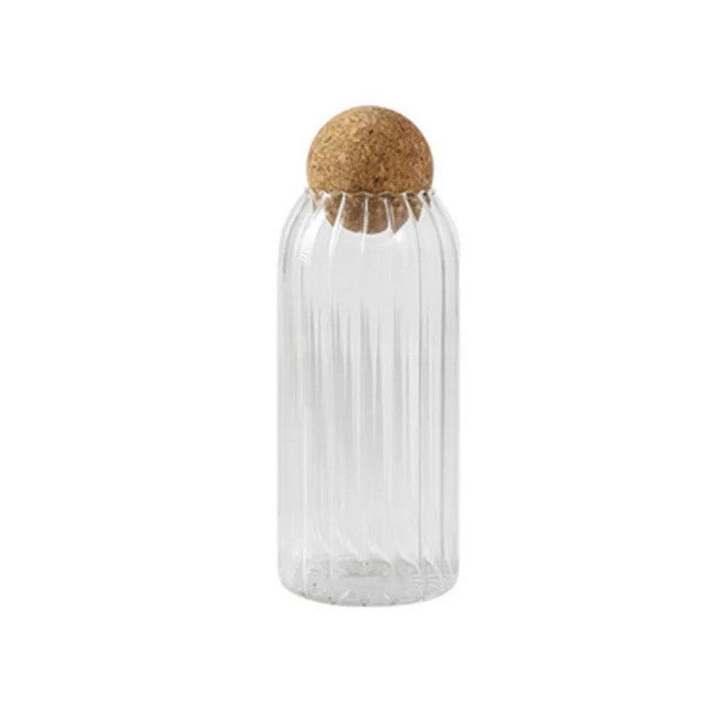 Pack of 3-Cork Lid Storage Jars