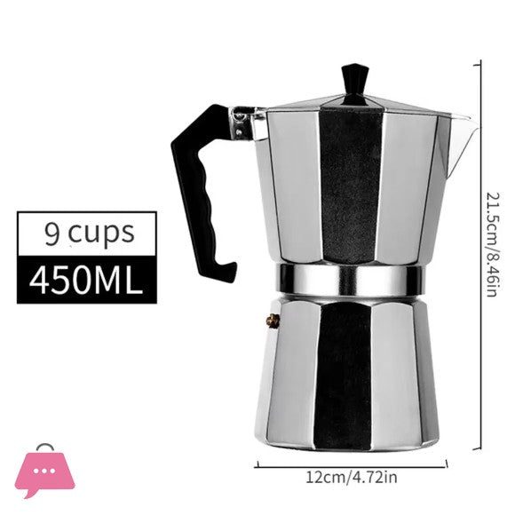 Aluminum Mocha Coffee Pot Espresso Coffee Maker Hand-brewed Octagonal Moka Pot