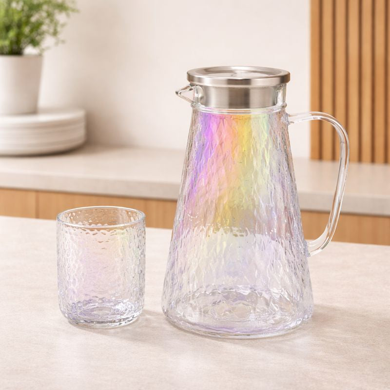 Beverage Set – 7Pcs Glass Jug & Tumblers