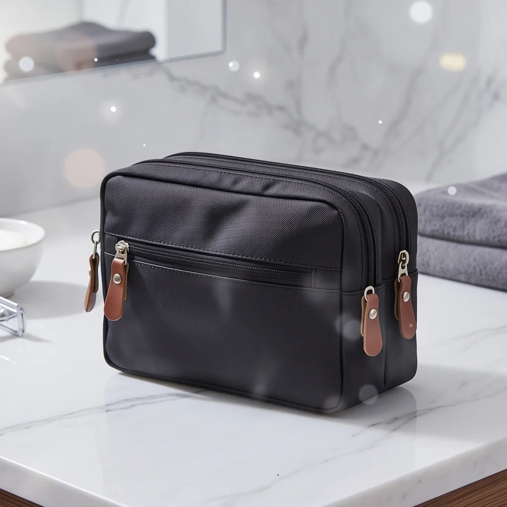 Dual Pocket Travel Toiletry Bag – Waterproof Hanging Travel