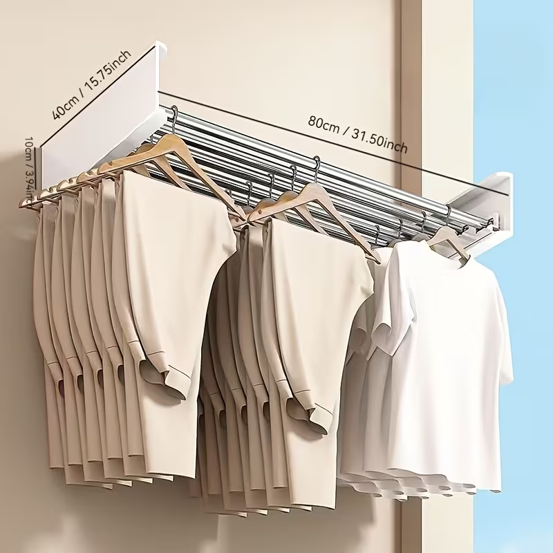 ✨ Folding Aluminum Clothes Drying Rack – Smart Space Saving Solution! ✨
