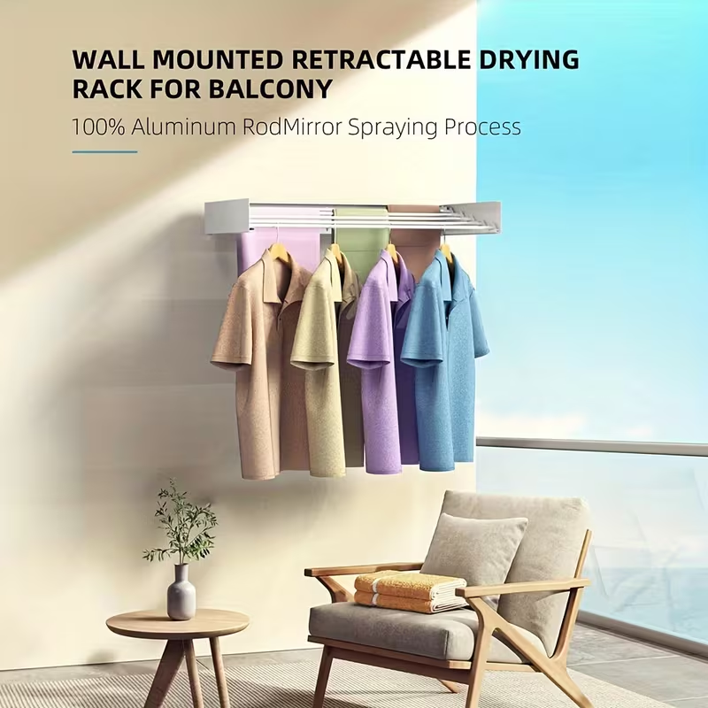 ✨ Folding Aluminum Clothes Drying Rack – Smart Space Saving Solution! ✨