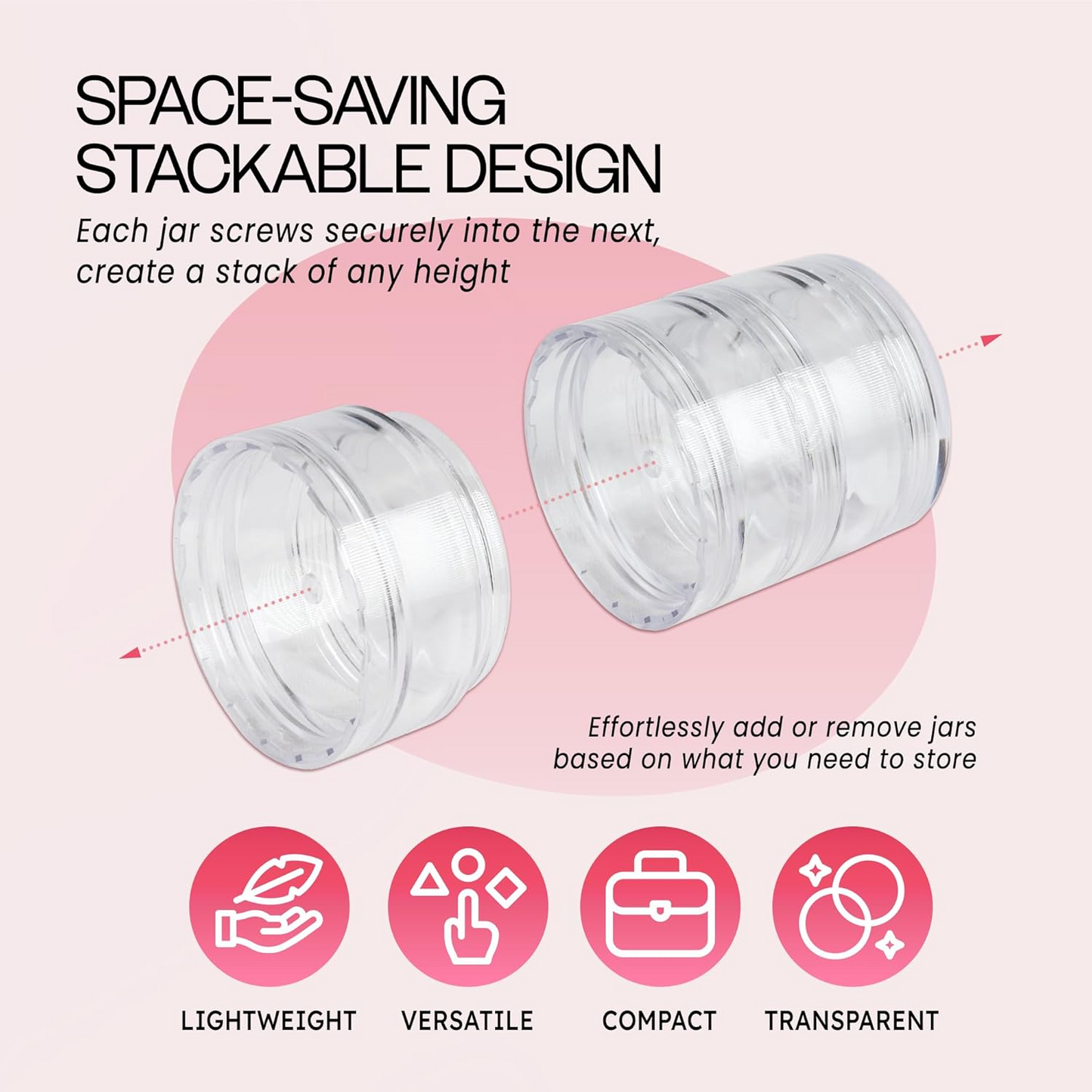 Multi-Layer Mini Jewellery Box – 5 Layer Transparent Organiser