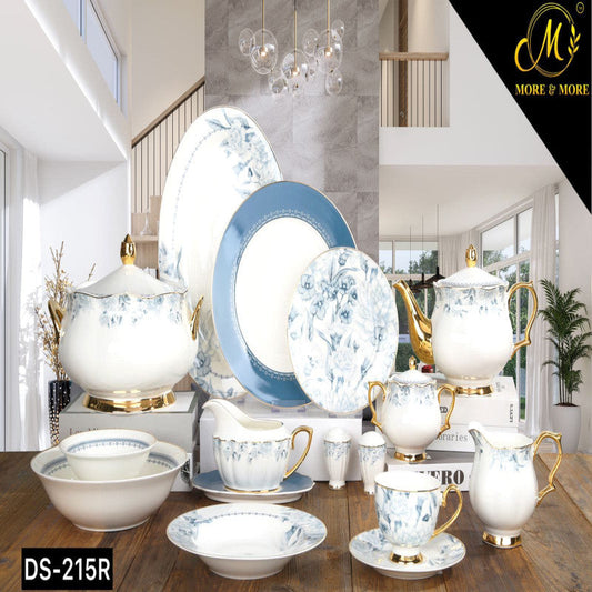 JOHANSON BROS Dinner Set – Elegant 65 & 89 Pcs Full Crockery for 8 & 12 Persons | Premium Ceramic Tableware Collection