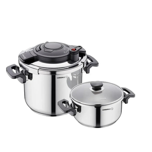 A178 Korkmaz Alessa 4 Piece Pressure Cooker Set
