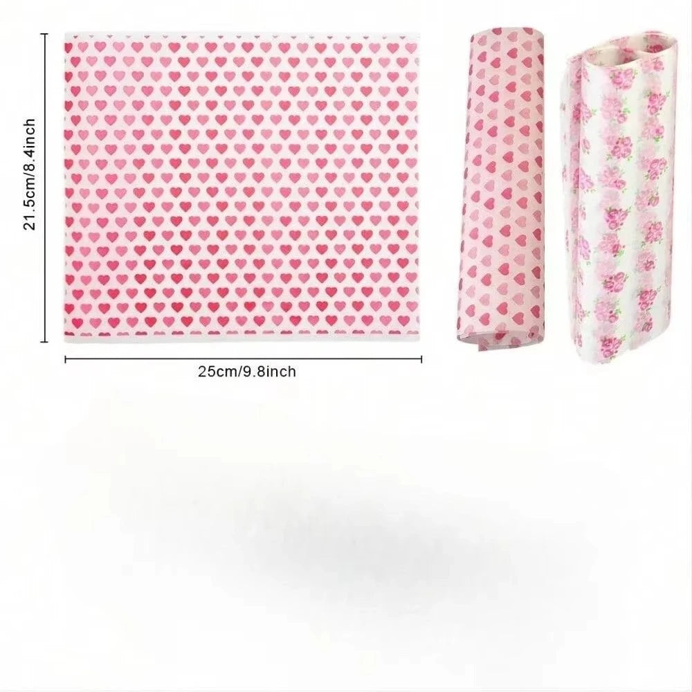 Food Grade Wax Paper Sheets – 50 Pcs Grease-Proof Food Wrapping Paper