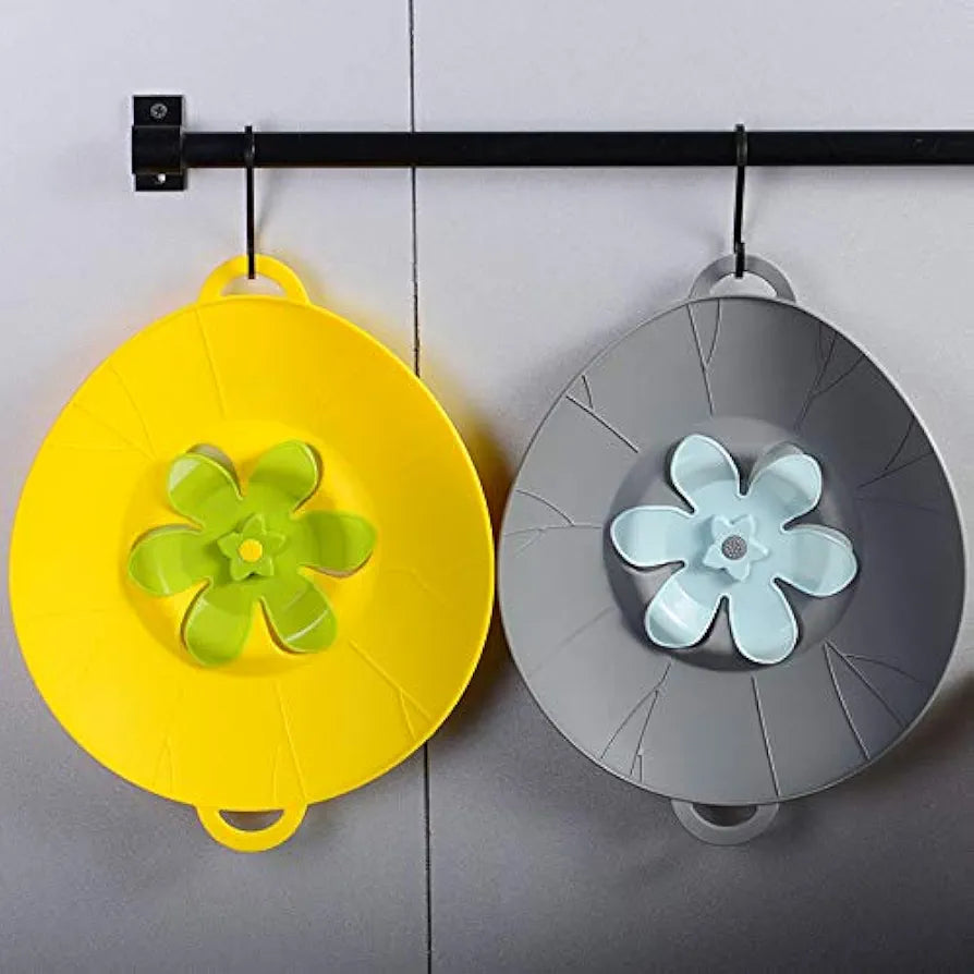 Silicone Anti Spill Stopper Lid Cover Multipurpose Kitchen Accessory