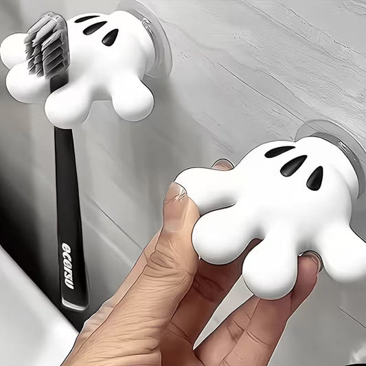 PalmGrip™ Cute Suction Cup Bathroom Hook | Towel, Toothbrush & Cable Organizer
