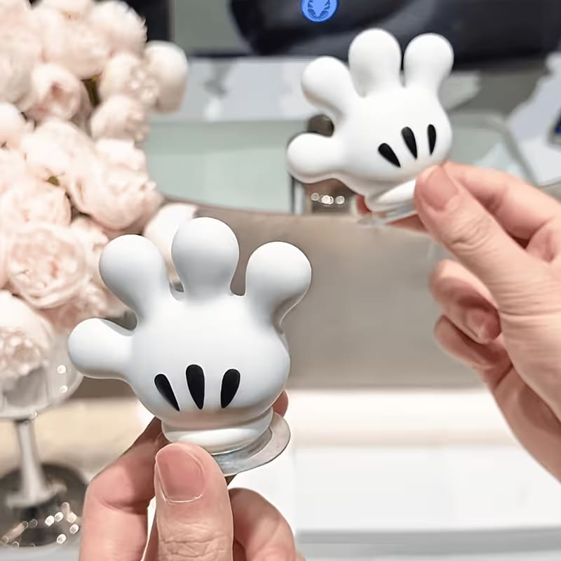 PalmGrip™ Cute Suction Cup Bathroom Hook | Towel, Toothbrush & Cable Organizer