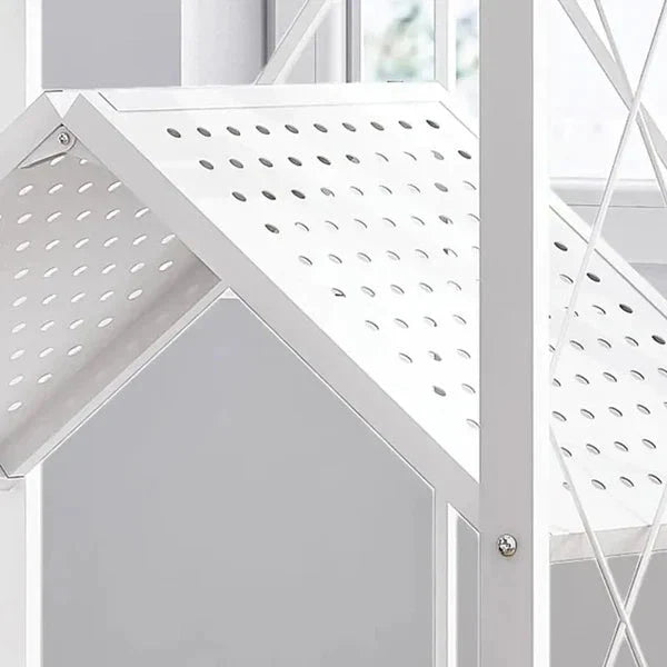 Foldable Kitchen Trolley - White