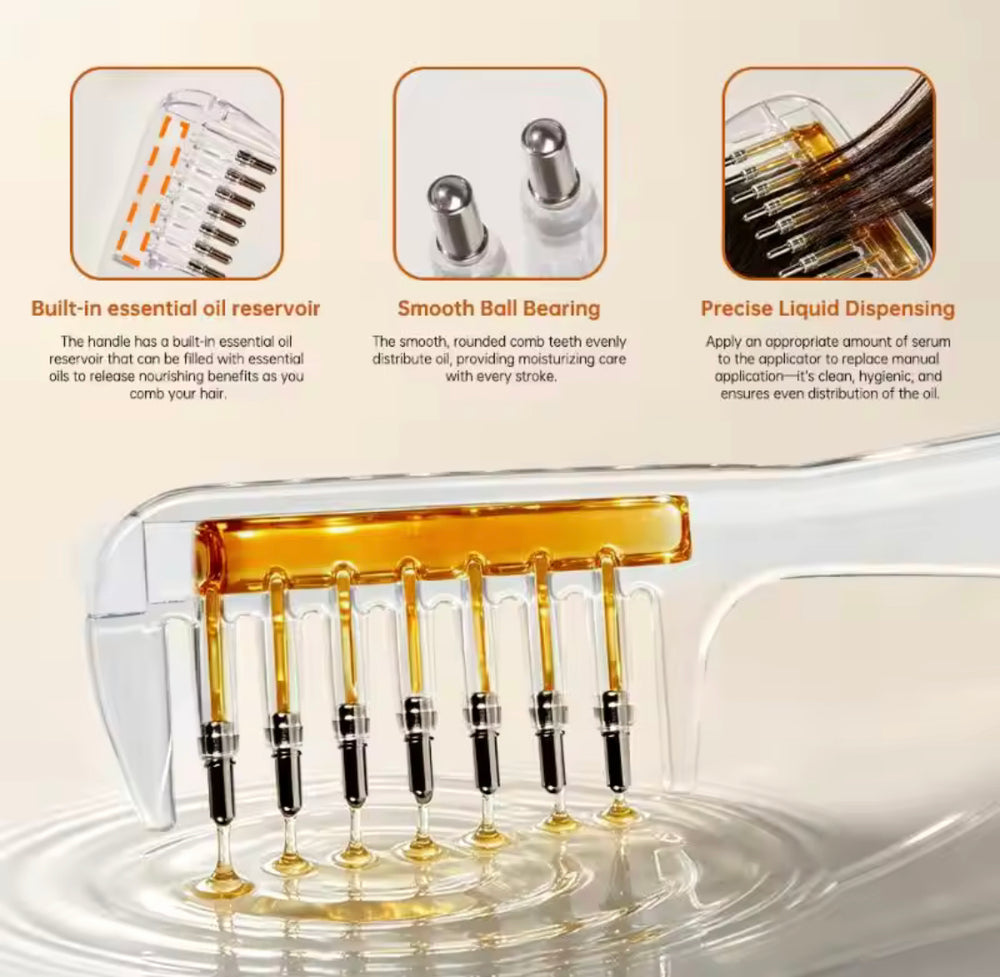 Transparent Hair Scalp Applicator Comb