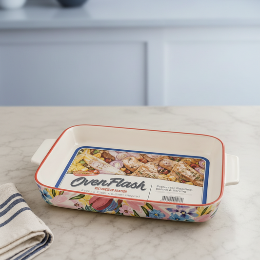 Danny Home Colorful Decorative Baking Dish With Handle (ASC004)