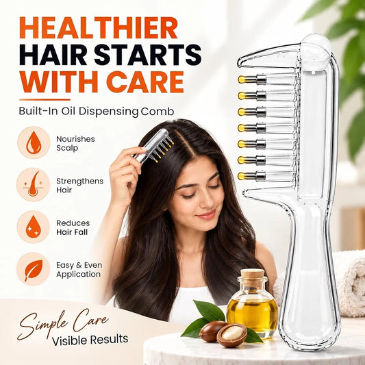 Transparent Hair Scalp Applicator Comb