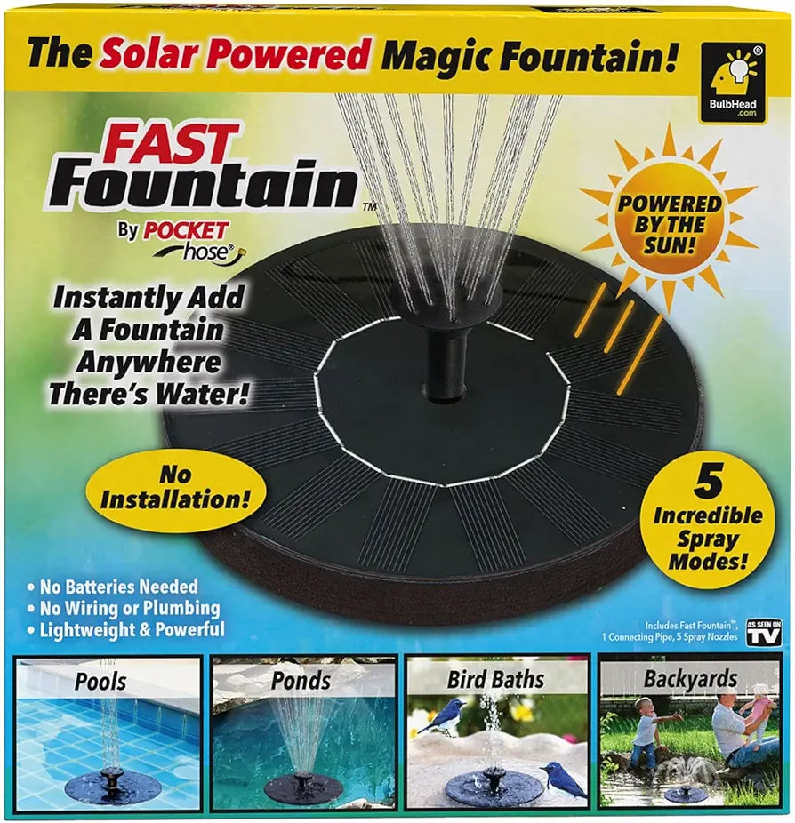 Solar Powered Magic Fountain