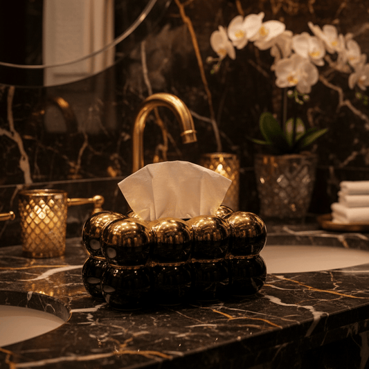 Luxury Bubble Ceramic Tissue Box Holder