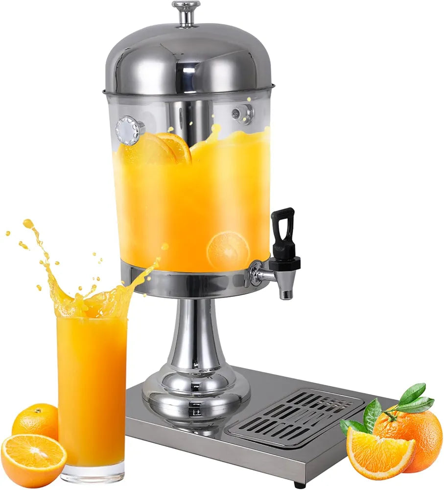 Acrylic & Steel Double Juice Dispenser