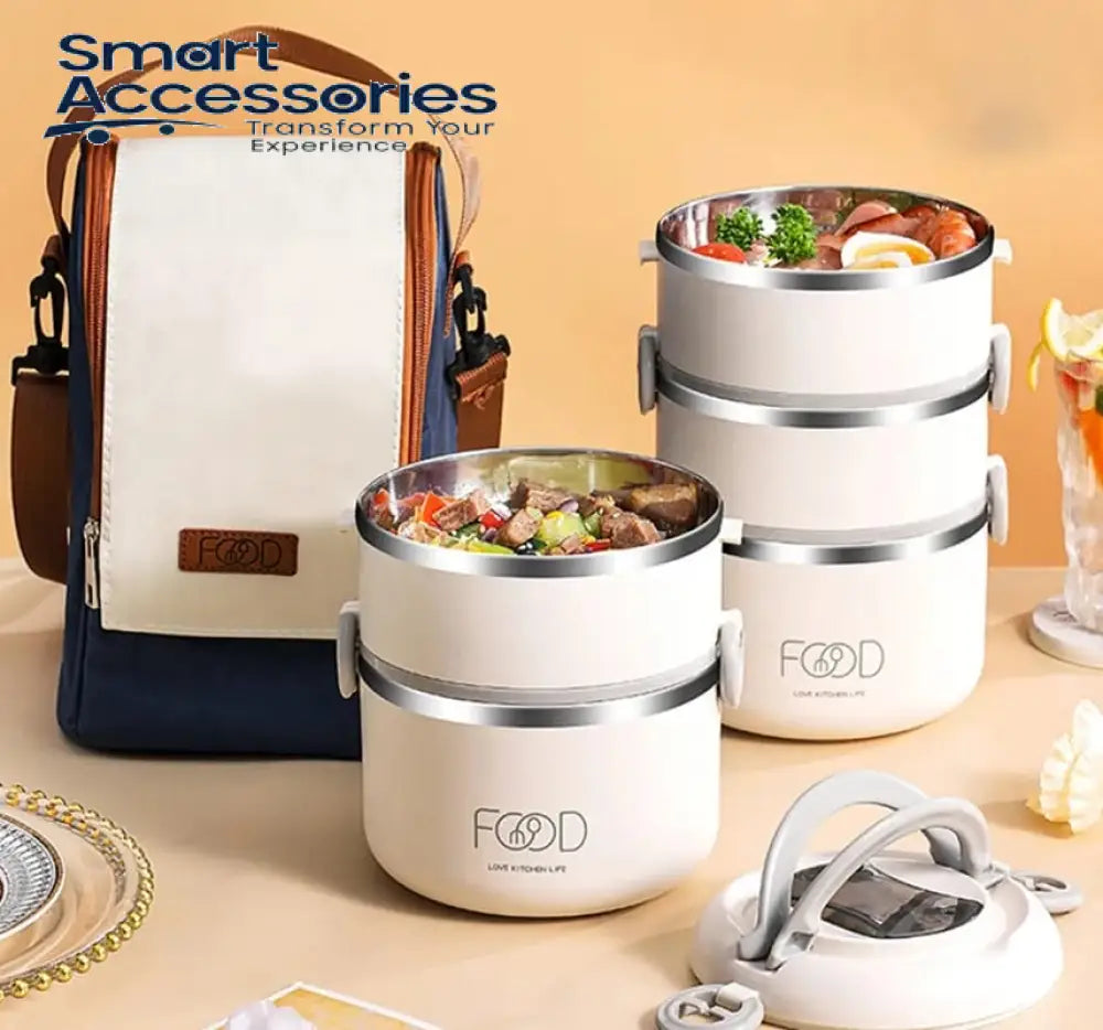 Stainless steel lunch box with thermal bag(high quality)