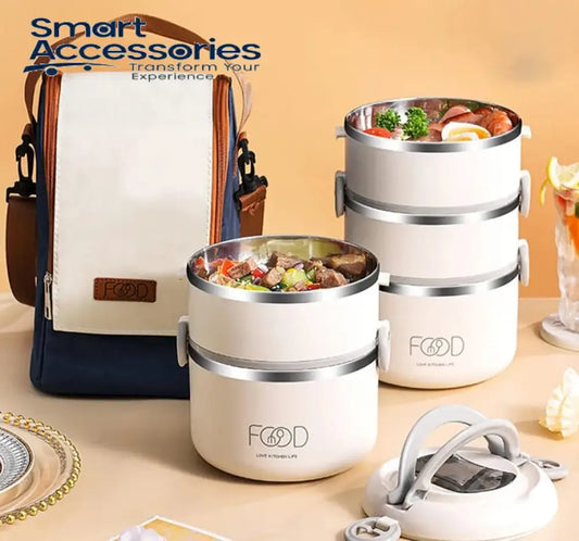 Stainless steel lunch box with thermal bag(high quality)
